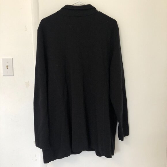 Ralph Lauren Women's Black Combed 100%Cotton Blazer Suit Jacket Plus Size XL - Picture 4 of 10